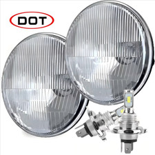 Pair 7inch Round Led Headlights Lamp for Chevy Bel Air 1955 1956 1957 AAA picture