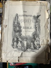 Illustrated Domestic Bible 1876 Leather Rev. Ingram Cobbin Hartford picture
