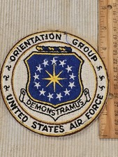 1950s 60s USAF Air Force Made Cold War Era Orientation Squadron Patch L@@K picture