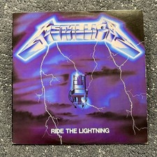 Metallica Ride the Lightning 1984 Original LP Vinyl Record 12” Electra RARE OOP picture