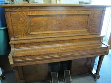 ANTIQUE PLAYER PIANO  UPRIGHT GRINNELL BROTHERS 1923 - WORKS  picture