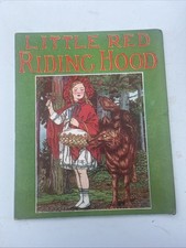Vintage 1934 Little Red Riding Hood Platt Munk Oversized Book 12x10 Eulalie Used picture