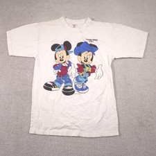 Vtg 90s Disney Mickey Minnie Hip Hop Streetwear Mens Large Sherry Tee  picture