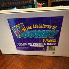 Trendmasters Adventures of Gumby & Friends Color Me Plush & Bank Set Gumby Pokey picture