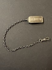 Vintage Hickok Beltogram Sterling Silver Belt Clip Pocket Watch Chain Fob picture