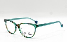 NEW LISA LOEB SUNNY 182 SEAWEED GREEN AUTHENTIC EYEGLASSES 52-16 picture