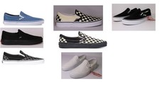 Vans New Slip On Classic Sneakers Unisex Canvas Shoes All Colors Men's Sizes picture