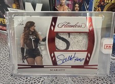2024 Panini Flawless WWE Scarlett HZ-SCL 13/15 Autograph Auto Worn Shirt RUBY picture