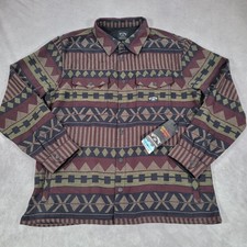 Billabong Lodge Flannel Jacket Mens XL Multicolor Aztec Surf Skater Snap Beach picture