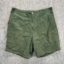 Mollusk Corduroy Shorts Men's Small Green 6.5 Inseam Huckberry Surf picture