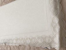 Traditions Vintage bridal Collection Rare Flat Sheet 88 Wide X 96 Long picture
