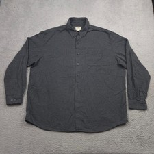 L.L.Bean Wicked Good Flannel Shirt Men XXL Traditional Fit Houndstooth Gray picture
