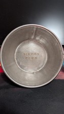RARE Vintage Sierra Club Cup Stainless Steel Pre-Trademark Underlined Logo Stamp picture