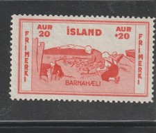 Iceland Barnahaeli 20aur+20 Semi-Postal  MNH bwcol 105 picture
