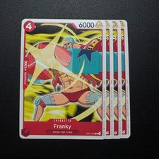 4x Franky ST01-010 - One Piece TCG English Playset Demo Deck Promo Near Mint picture