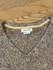 White Stuff Boutique V Neck Tweed Sweater Worn Once Classic Beauty $98 picture