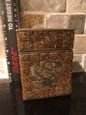 ***RARE*** Vintage Collectable, Salvador Teran Brown Tiles & Brass Box… picture