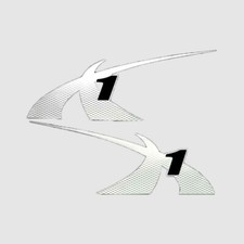 MasterCraft Boat Brand Decal Set 7501398 | X1 Glacier White (Set of 2) picture
