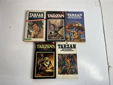 Lot of 5 Edgar Rice Burroughs Vintage Tarzan Books Paperback Books picture