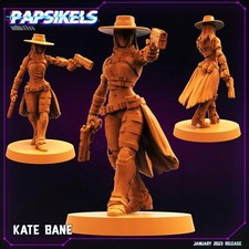 3D Printed Papsikels Cyberpunk Sci-Fi Kate Bane 28mm 32mm picture