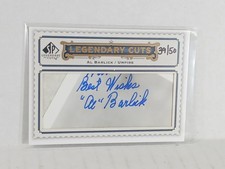 2009 SP Legendary Cuts Legendary Cuts 39/50 Al Barlick #LC-201 Cut Auto HOF picture