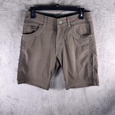 Kuhl Cargo Shorts Mens 30 Brown Canvas Outdoor Hiking Pockets 11