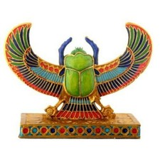YTC Egyptian Winged Scarab - Collectible Figurine Statue Sculpture Egypt picture