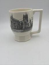 Wedgwood Keith Murray Worcester Cathedral Art Deco Creamware Mug c.1935 England picture