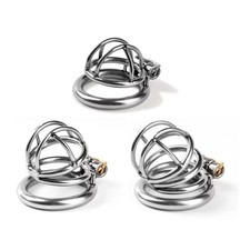 Mini Tiny Stainless Steel Metal Chastity Cage | 3 Sizes | FREE&FAST SHIPPING picture