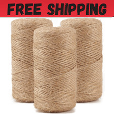 984 FT Natural Jute Twine, Twine String, 3ply Thin Ribbon Hemp Twine, Twine for picture