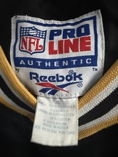 Vintage Pittsburgh Steelers Reebok Pro Line Pullover Jacket Mens XL V-Neck Vtg picture