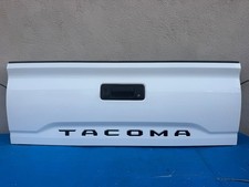 2016 - 2023 TOYOTA TACOMA COMPLETE WHITE REAR TAILGATE WITH CAMERA OEM picture