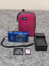 Canon PowerShot ELPH 115 IS 16.0MP Digital Camera Blue BUNDLE Charger SD Card ++ picture