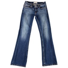 BKE Payton Jeans Womens 25x29.5 Blue Bootcut Midrise Stretch Faded Western Work picture
