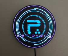 PERIPHERY metalcore band logo illuminated sign picture