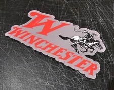 Winchester Arms w/ Classic W Letter Font & Logo Type DECAL Die-cut STICKER picture