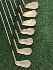 Spalding Robert T. Jones Jr. Iron Set 2-9 RH Regular Steel Stainless Heads picture