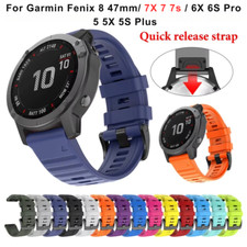 26/20/22mm Silicone Band for Garmin Watch Fenix 8 6 6X 7X 7 Pro 5 5X 5S QuickFit picture
