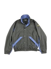 DryJoys By FootJoy Mens Small Black & Blue Full Zip Windbreaker Jacket picture