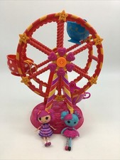 Lalaloopsy Mini Doll Ferris Wheel Ride Teacup Seats Manual Spin 2009 W/2 Dolls picture