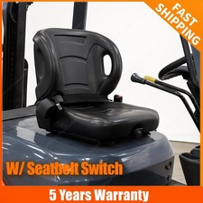 CONTOURED FOR TOYOTA FORKLIFT SUSPENSION SEAT W/ SEATBELT SWITCH PREMIUM QUALITY picture