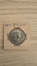 1952-D Franklin Half Dollar 90% Silver 50C Denver Mint Circulated in 2x2 Holder picture