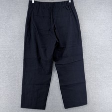Vince Cropped Pull On Pants Women Size Medium Casual Linen Blend picture