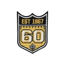 New Orleans Saints 60th Anniversary Embroidered Sew On Patch Badge FOR JERSEYS picture