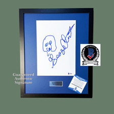 George Clinton Drawn Sketch & Autograph – Parliament Funkadelic – BAS Certified picture