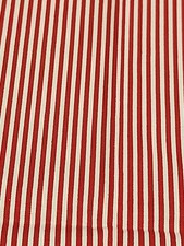 33x44 Red White Striped 100% Cotton RTC Fabrics picture