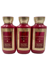 NEW Bath & Body Works Lot of 3 Bottles Luminous Daily Body Lotion Cream 8 oz picture