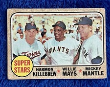 1968 Topps - High # Mickey Mantle, Willie Mays, Harmon Killebrew #490 picture