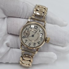 Antique 1919 Rare Waltham Offset Second Mens Wrist Watch 3/0s Grade 315 15J picture