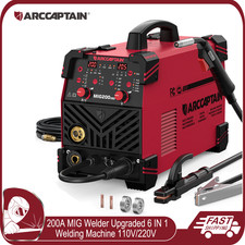 ARCCAPTAIN 200A MIG Welder Upgraded 6 IN 1 Flux Core MIG/Gas MIG/Lift TIG/Stick picture